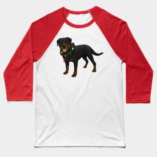 Christmas / Holiday Rottweiler Baseball T-Shirt